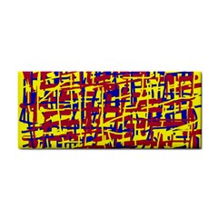 Red, Yellow And Blue Pattern Hand Towel