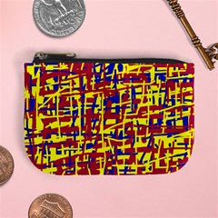 Red, Yellow And Blue Pattern Mini Coin Purses