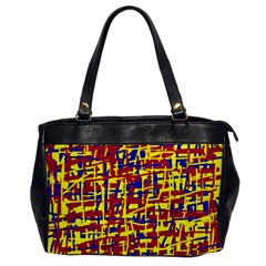 Red, Yellow And Blue Pattern Office Handbags