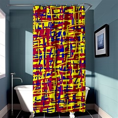 Red, Yellow And Blue Pattern Shower Curtain 36  X 72  (stall) 