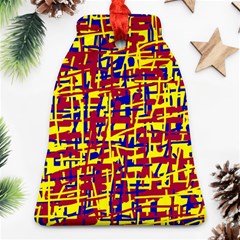 Red, Yellow And Blue Pattern Ornament (bell) 