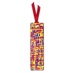 Red, yellow and blue pattern Small Book Marks Front