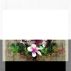 Wonderful Tropical Design With Palm And Flamingo Rectangular Jigsaw Puzzl