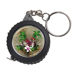 Wonderful Tropical Design With Palm And Flamingo Measuring Tapes by FantasyWorld7