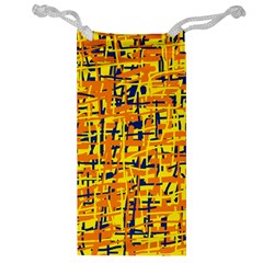 Yellow, orange and blue pattern Jewelry Bags