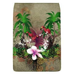 Wonderful Tropical Design With Palm And Flamingo Flap Covers (s) 