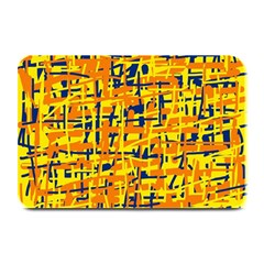 Yellow, Orange And Blue Pattern Plate Mats