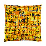 Yellow, orange and blue pattern Standard Cushion Case (Two Sides) Front