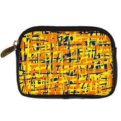 Yellow, Orange And Blue Pattern Digital Camera Cases