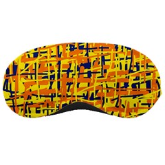 Yellow, Orange And Blue Pattern Sleeping Masks