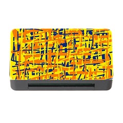 Yellow, Orange And Blue Pattern Memory Card Reader With Cf