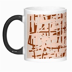 Brown Elegant Pattern Morph Mugs by Valentinaart