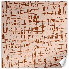 Brown Elegant Pattern Canvas 16  X 16  