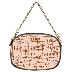 Brown Elegant Pattern Chain Purses (two Sides) 