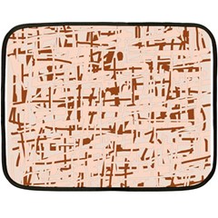 Brown Elegant Pattern Fleece Blanket (mini)