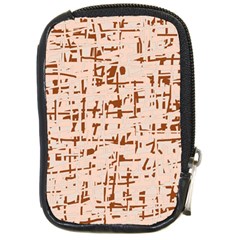 Brown Elegant Pattern Compact Camera Cases