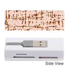 Brown Elegant Pattern Memory Card Reader (stick) 