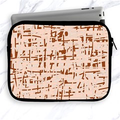 Brown Elegant Pattern Apple Ipad 2/3/4 Zipper Cases by Valentinaart