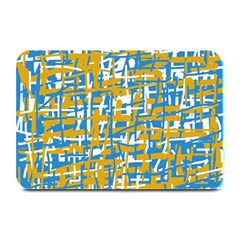 Blue And Yellow Elegant Pattern Plate Mats