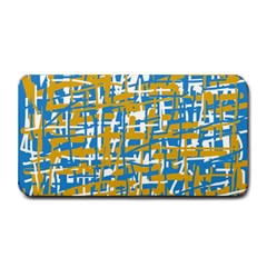 Blue And Yellow Elegant Pattern Medium Bar Mats