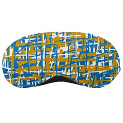 Blue And Yellow Elegant Pattern Sleeping Masks by Valentinaart