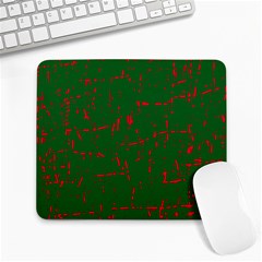 Green And Red Pattern Large Mousepads