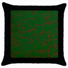 Green And Red Pattern Throw Pillow Case (black)