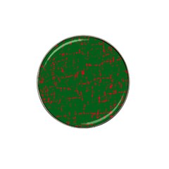 Green And Red Pattern Hat Clip Ball Marker