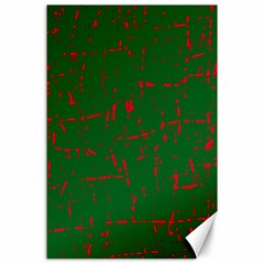 Green And Red Pattern Canvas 24  X 36 