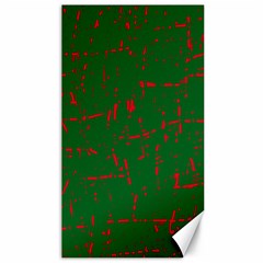 Green And Red Pattern Canvas 40  X 72  