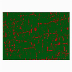 Green And Red Pattern Large Glasses Cloth