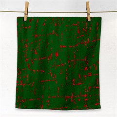 Green And Red Pattern Face Towel