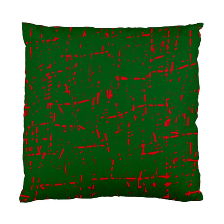 Green and red pattern Standard Cushion Case (Two Sides)