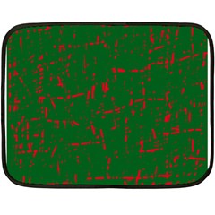 Green And Red Pattern Fleece Blanket (mini)