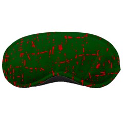 Green And Red Pattern Sleeping Masks by Valentinaart