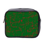 Green and red pattern Mini Toiletries Bag 2-Side Front