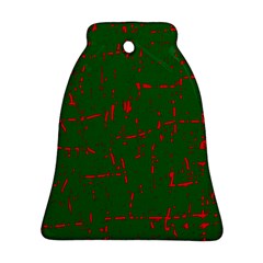 Green And Red Pattern Ornament (bell) 