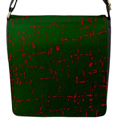 Green And Red Pattern Flap Messenger Bag (s)