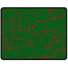 Green And Red Pattern Double Sided Fleece Blanket (medium) 