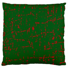 Green And Red Pattern Standard Flano Cushion Case (one Side)