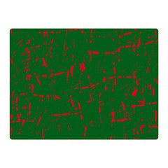 Green And Red Pattern Double Sided Flano Blanket (mini) 