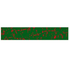 Green And Red Pattern Flano Scarf (large)