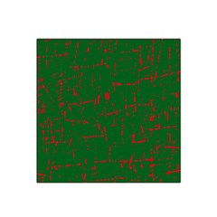 Green And Red Pattern Satin Bandana Scarf