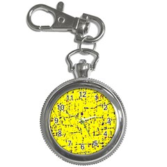 Yellow Summer Pattern Key Chain Watches by Valentinaart