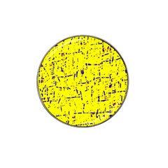 Yellow Summer Pattern Hat Clip Ball Marker