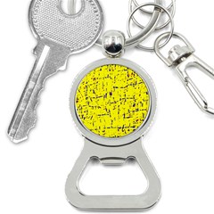 Yellow Summer Pattern Bottle Opener Key Chains