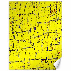 Yellow Summer Pattern Canvas 18  X 24  