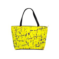 Yellow Summer Pattern Shoulder Handbags