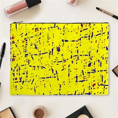 Yellow Summer Pattern Cosmetic Bag (xl) by Valentinaart