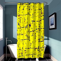 Yellow Summer Pattern Shower Curtain 36  X 72  (stall) 